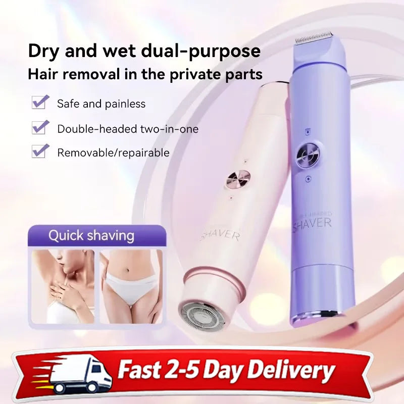 2 in 1 Dual Head Shaver Women